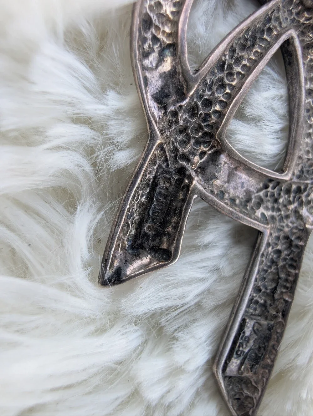 Vintage Abstract Sterling Silver Brooch Pin
